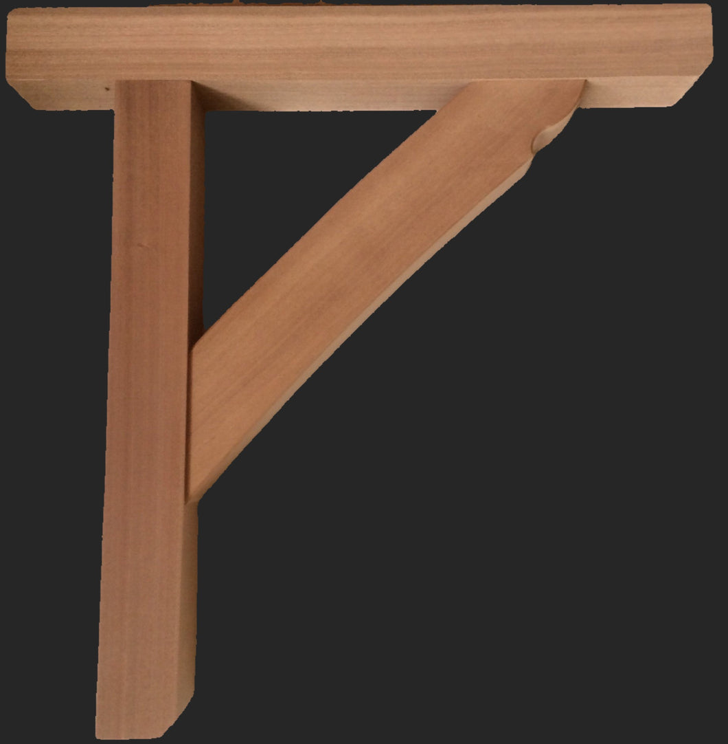 Harwick Hardwood Gallows Brackets 550mm Projection X 650mm vertical height